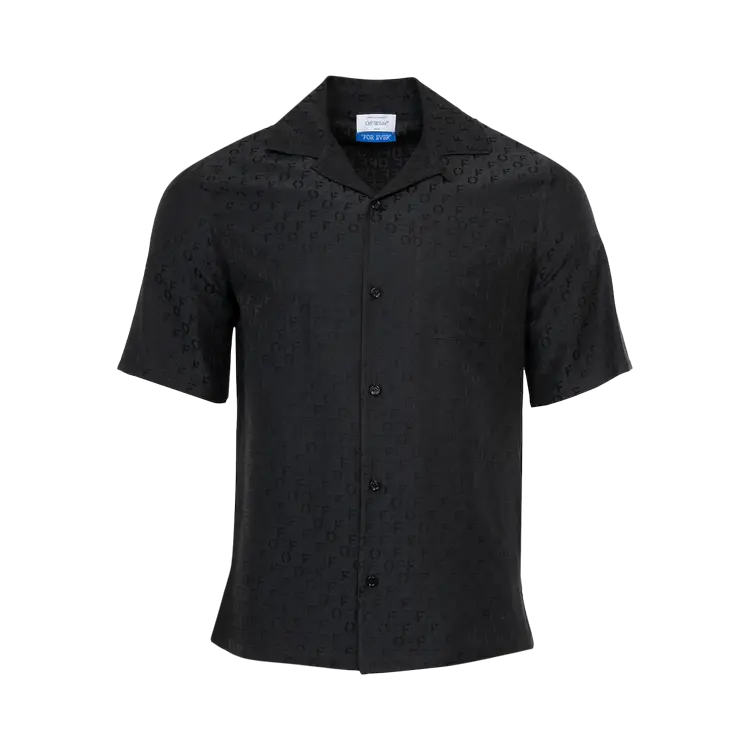 

Рубашка Off-White Textured Jacquard 'Black', черный
