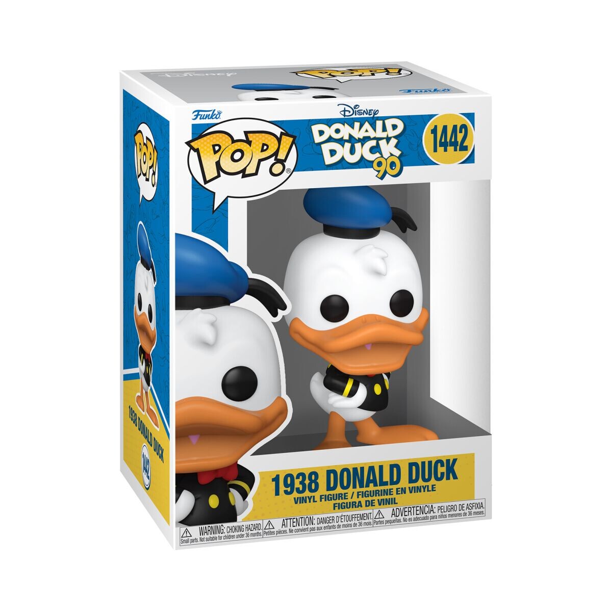 

Виниловая фигурка 90th Anniversary - 1938 Donald Duck Vinyl Figur 1442 от Micky Maus