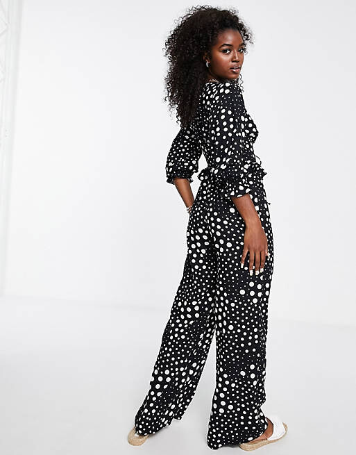 

Комбинезон широкого кроя с завязками спереди Miss Selfridge