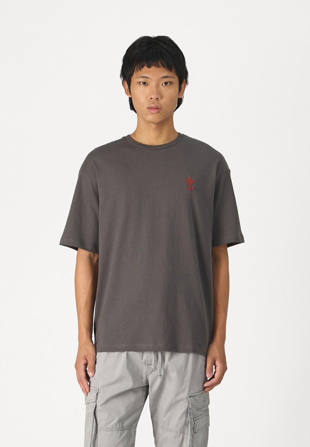 

Базовая футболка SLHLOOSE CLARK TEE Selected, серый
