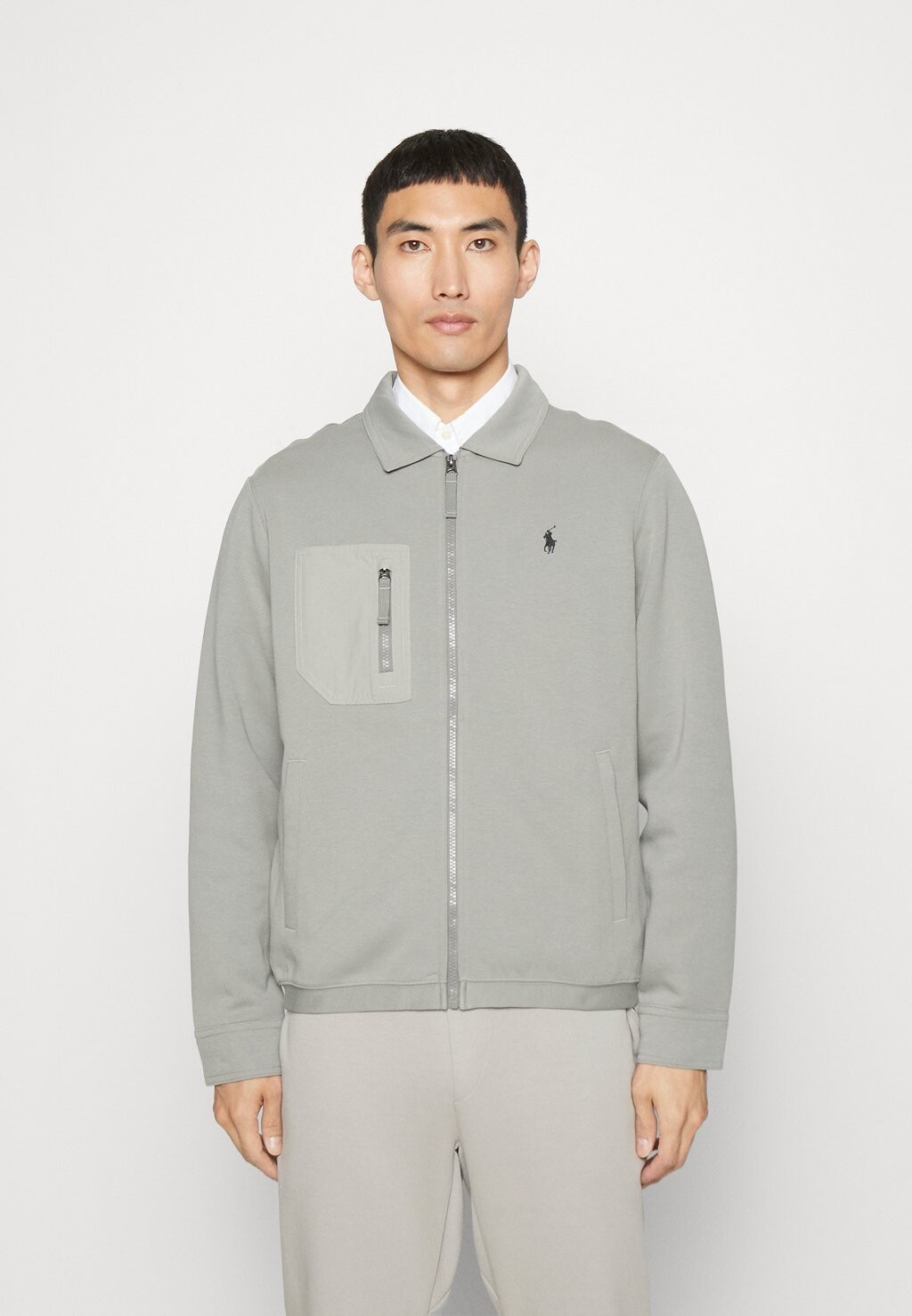 

Толстовка на молнии Polo Ralph Lauren Long Sleeve, функциональный серый