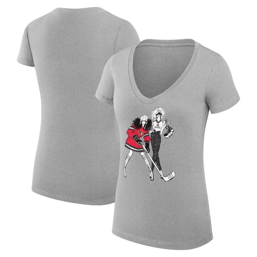 

Футболка с коротким рукавом G-III 4Her by Carl Banks Ottawa Senators, серый