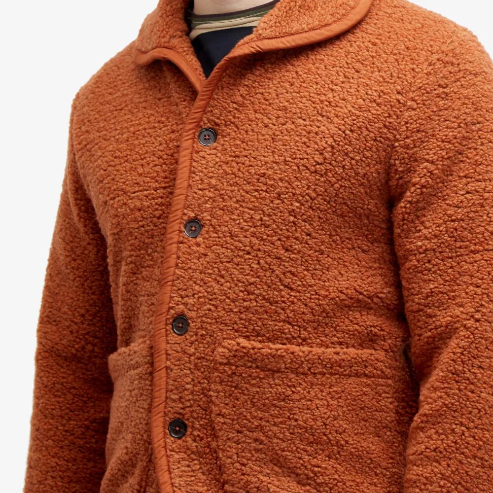 Universal Works Флисовая куртка Alvar Lancaster, коричневый куртка флисовая мужская lancaster черная размер s