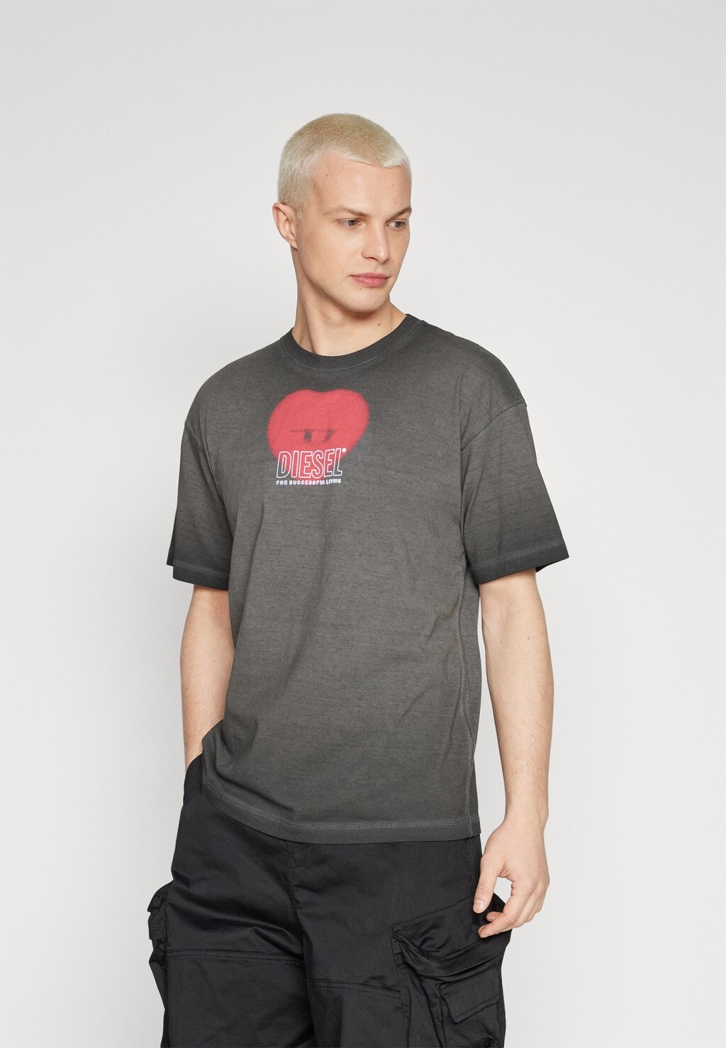 

Футболка с принтом Unisex Diesel, черный