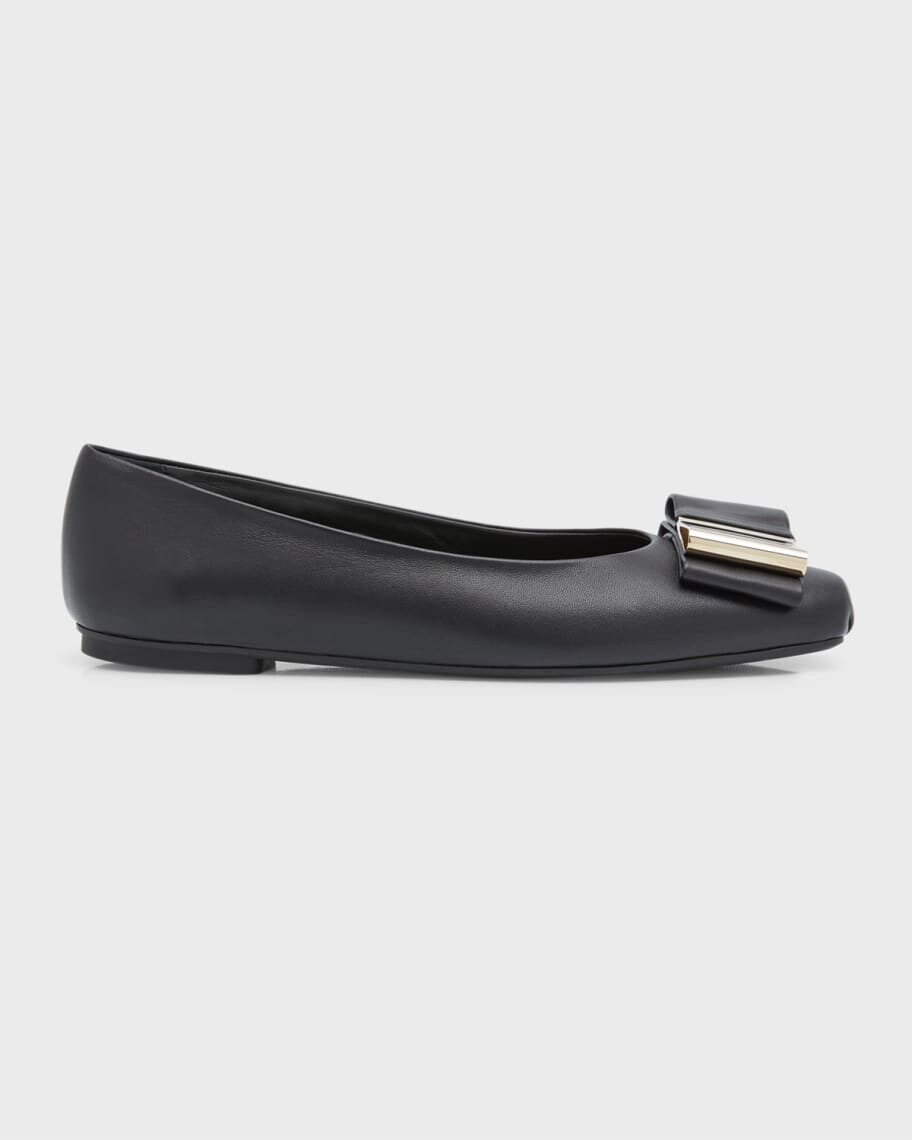 

Балетки Lena Lambskin с бантом Ferragamo