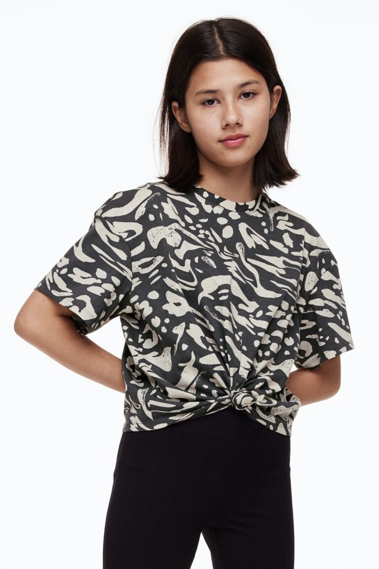 

Футболка с кружевным краем H&M