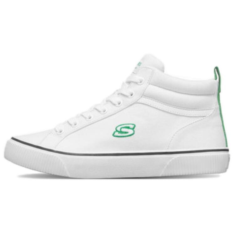 

Туфли женские парусиновые высокие белые/зеленые Skechers