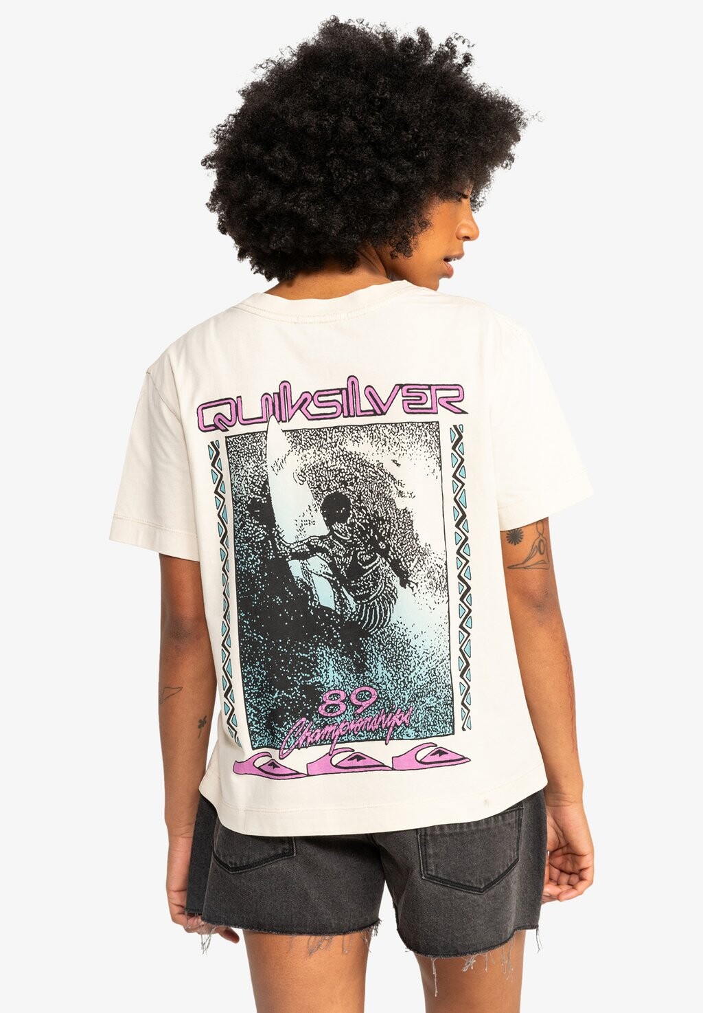 

Футболка с принтом SCREEN SS Quiksilver, цвет birch