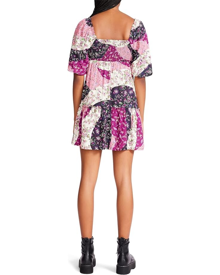 

Платье Betsey Johnson Vintage Patchwork Printed Rayon Challis Babydoll, мульти
