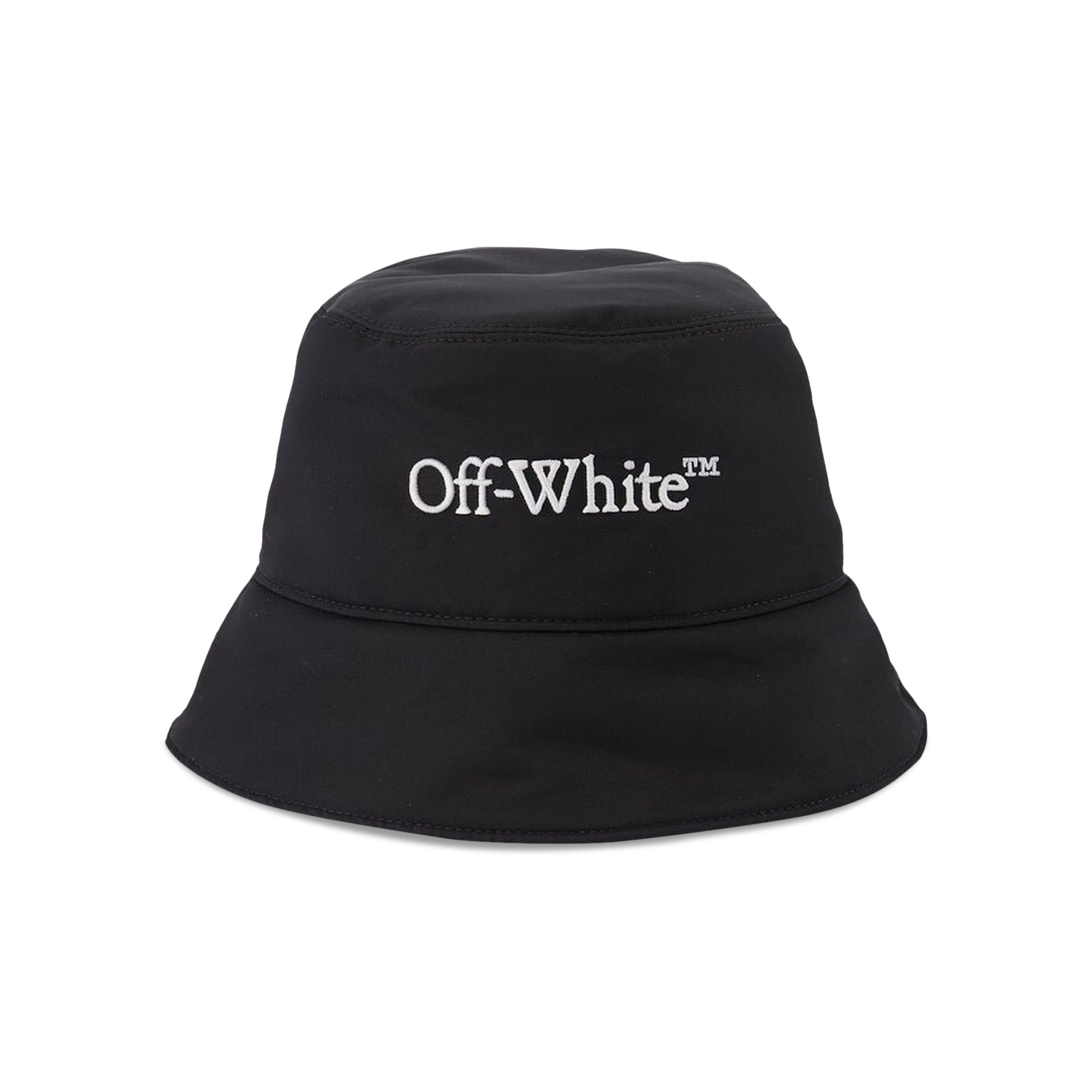 

Off-White Панама с вышитым логотипом Bookish, Черный/Белый