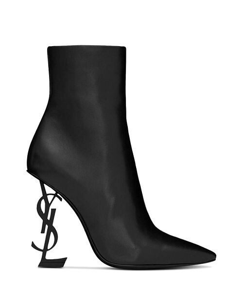 

Кожаные ботильоны Opyum Saint Laurent, цвет Black