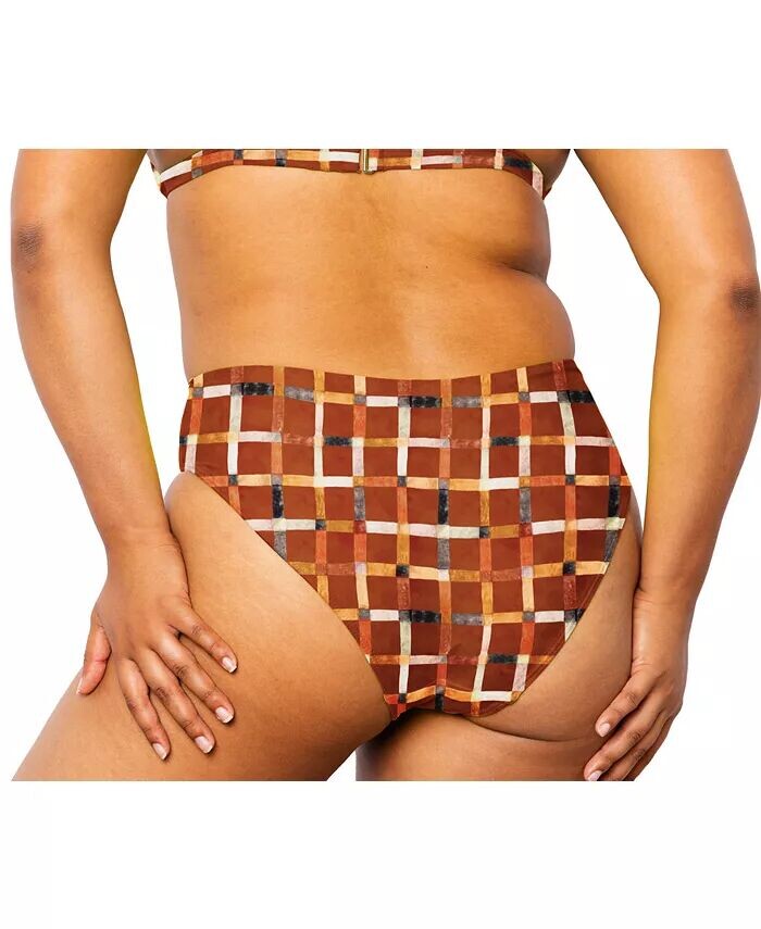 

Женские плавки бикини с высокой талией Colette MIGA Swimwear, коричневый