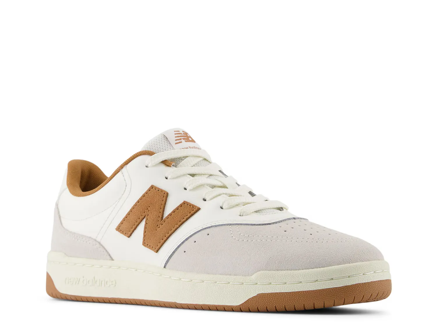 

Кроссовки BB80 Court Sneaker New Balance, белый/серо-коричневый