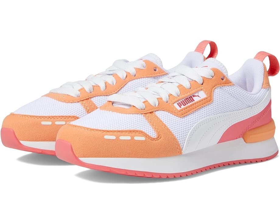 

Кроссовки Puma R78, цвет Puma White/Puma White/Orange Peach