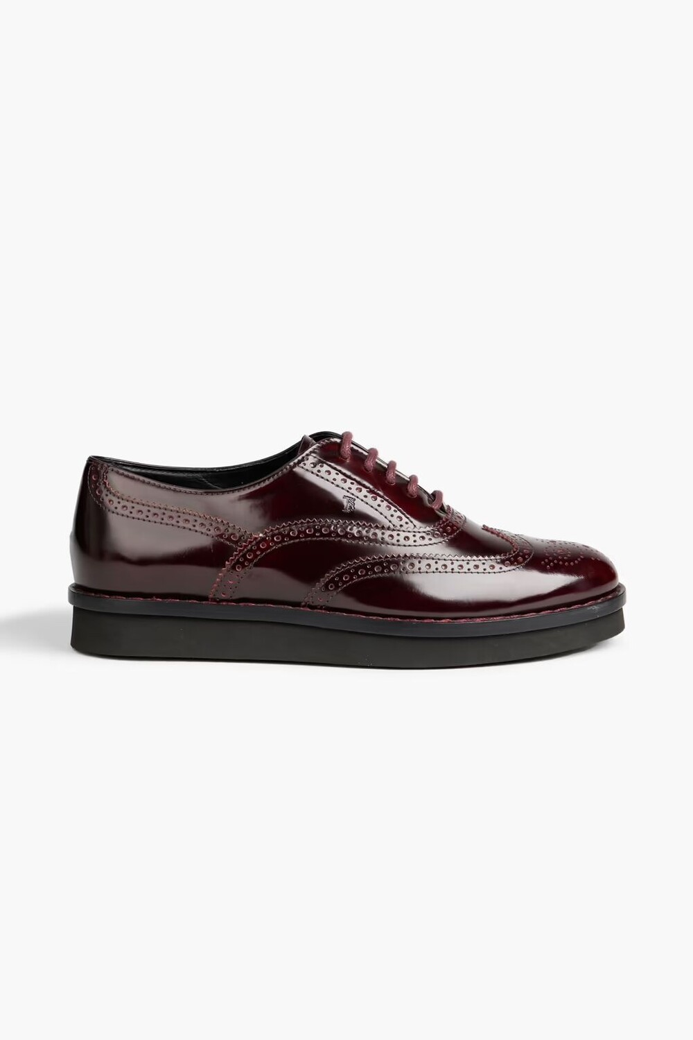 

Броги Gomma XL из перфорированной глянцевой кожи Tod'S, бургундия