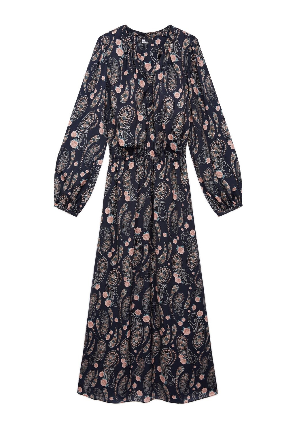 

Длинное платье The Kooples, бледно-розовый меланж