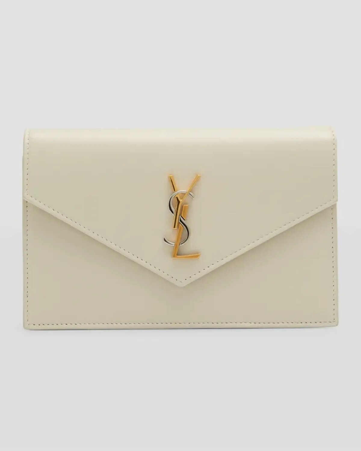 

Кошелек YSL Monogram на цепочке из гладкой кожи Saint Laurent, цвет Crema Soft Trigalva