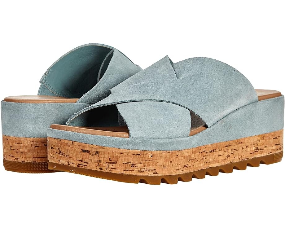 

Туфли SOREL Cameron Flatform Mule, цвет Crushed Blue/Sea Salt