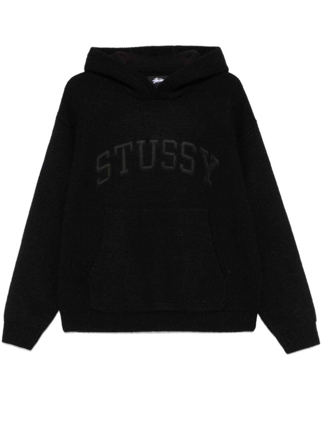 

Трикотажное худи с нашивкой Stüssy, черный