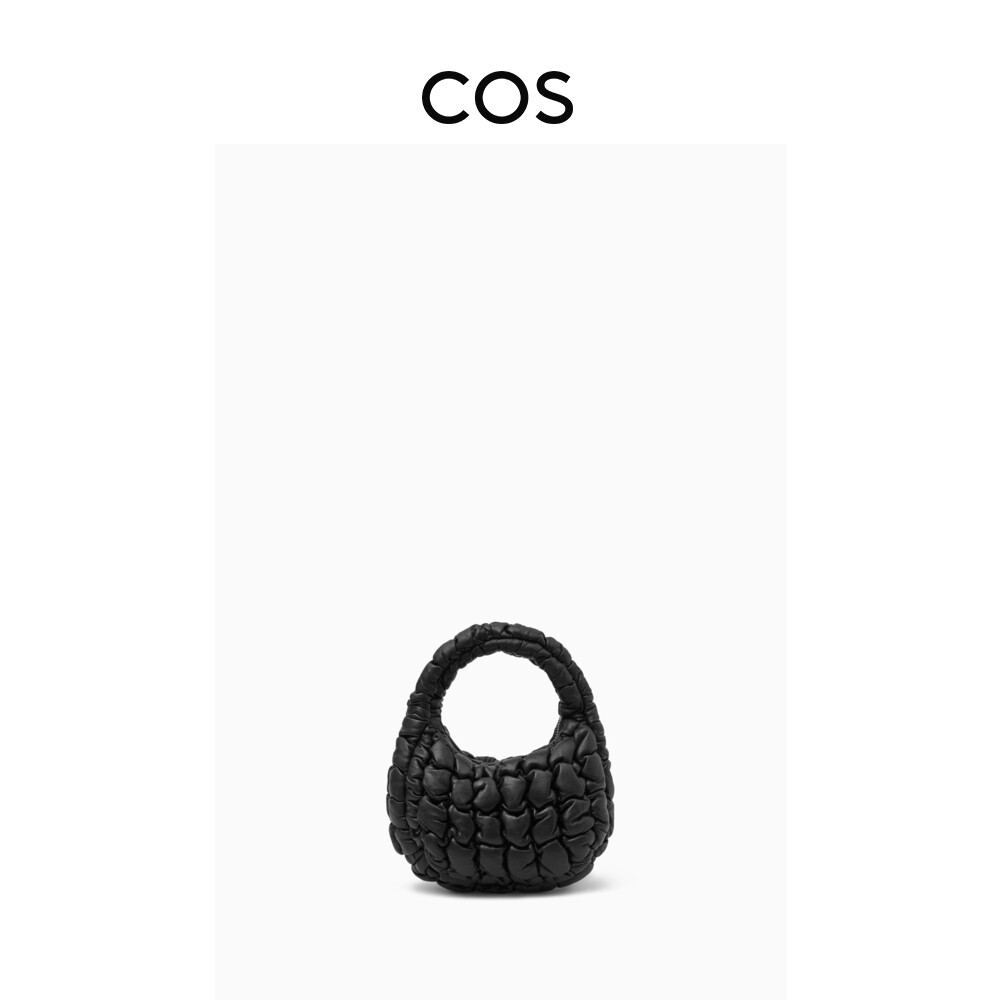 

Женская сумка Cos кожаная стеганая, черный