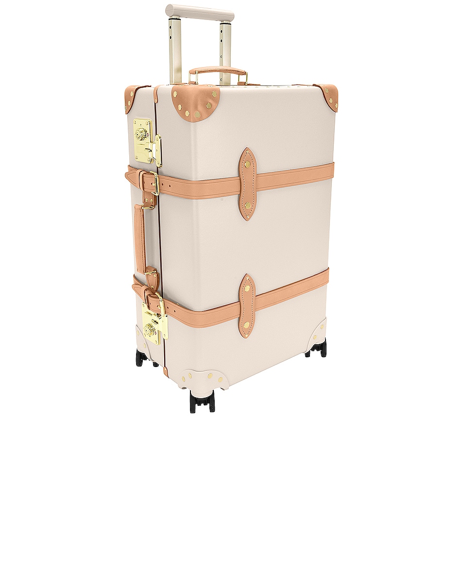 цена Сумка Globe-Trotter Safari 4 Wheel Check In Luggage 67x41x27cm, цвет Ivory & Natural