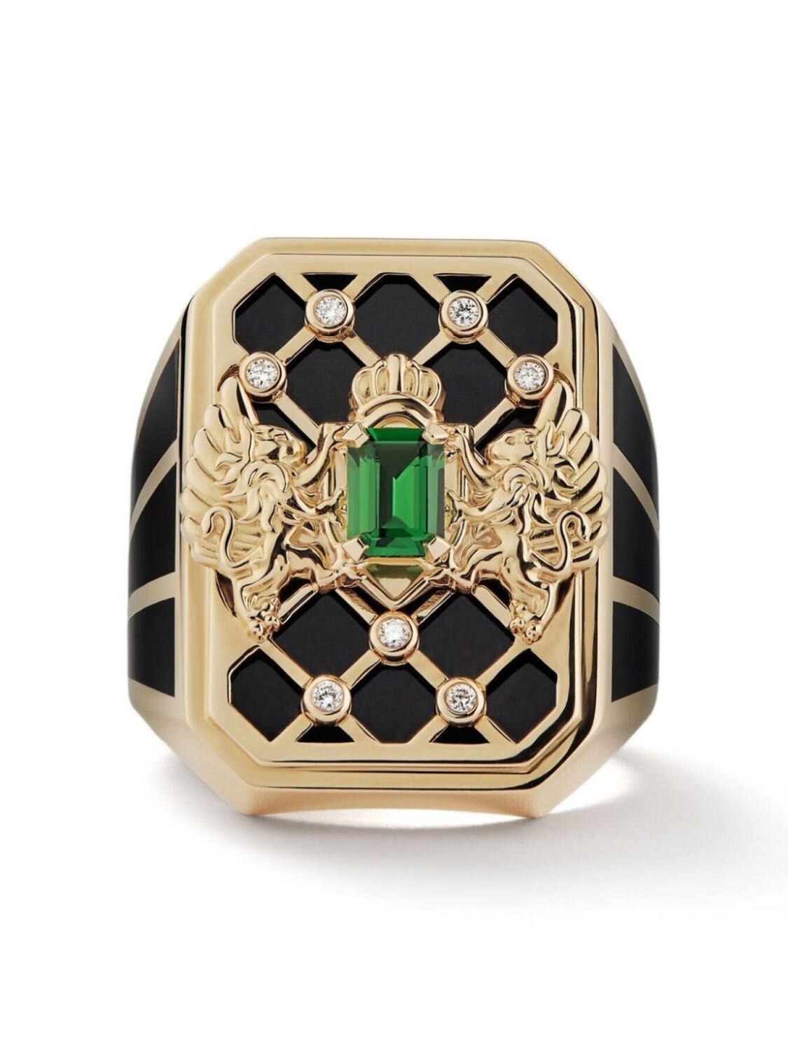 

Перстень Emblem из желтого золота Balmain, золотой