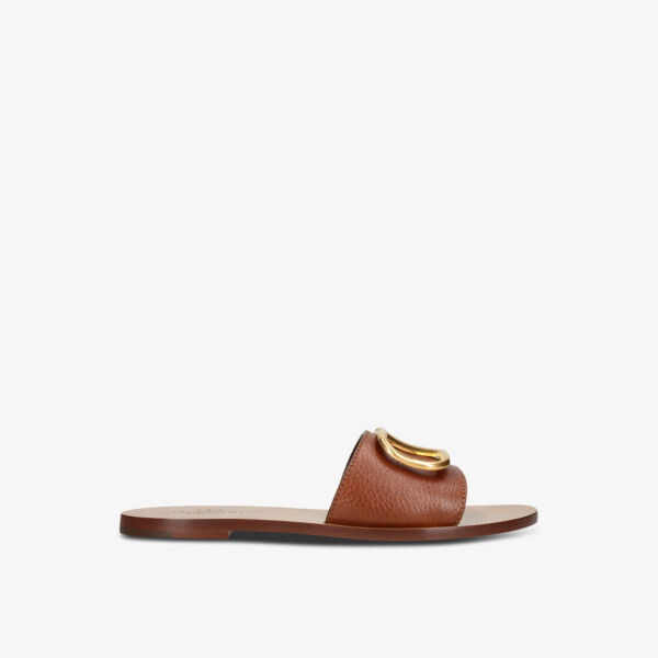 

Сандалии Go-Logo из кожи Valentino Garavani, коричневый