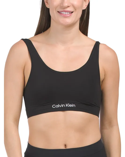 

Бюстгальтер без косточек Curve на легкой подкладке со съемными печеньем Calvin Klein, черный