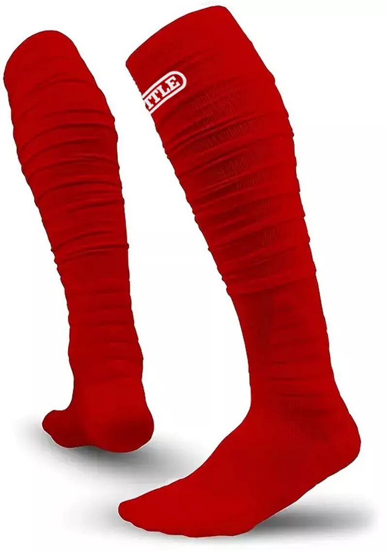 Длинные футбольные носки Battle, красный