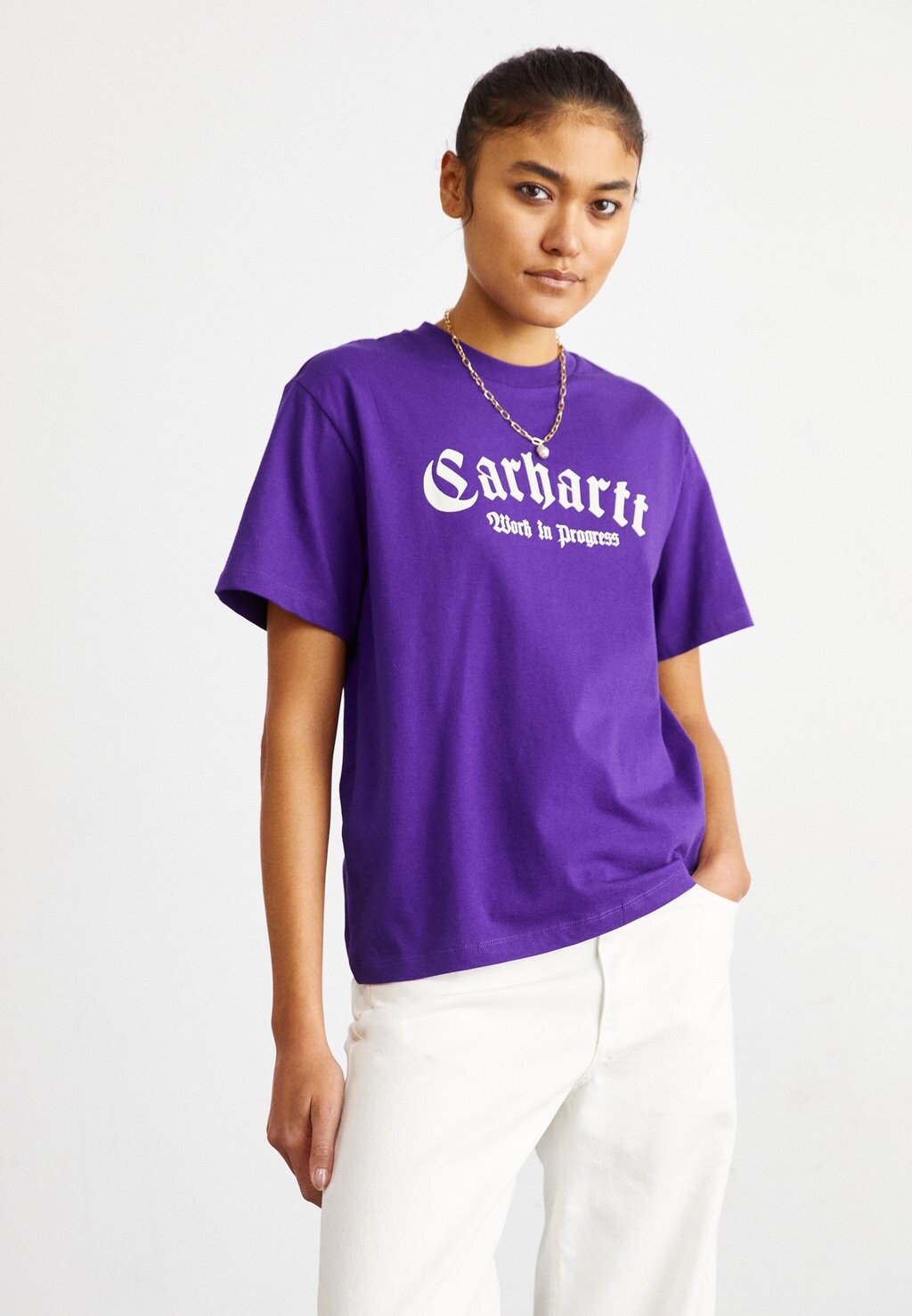 

Футболка с принтом ONYX SCRIPT Carhartt WIP, тириан/воск