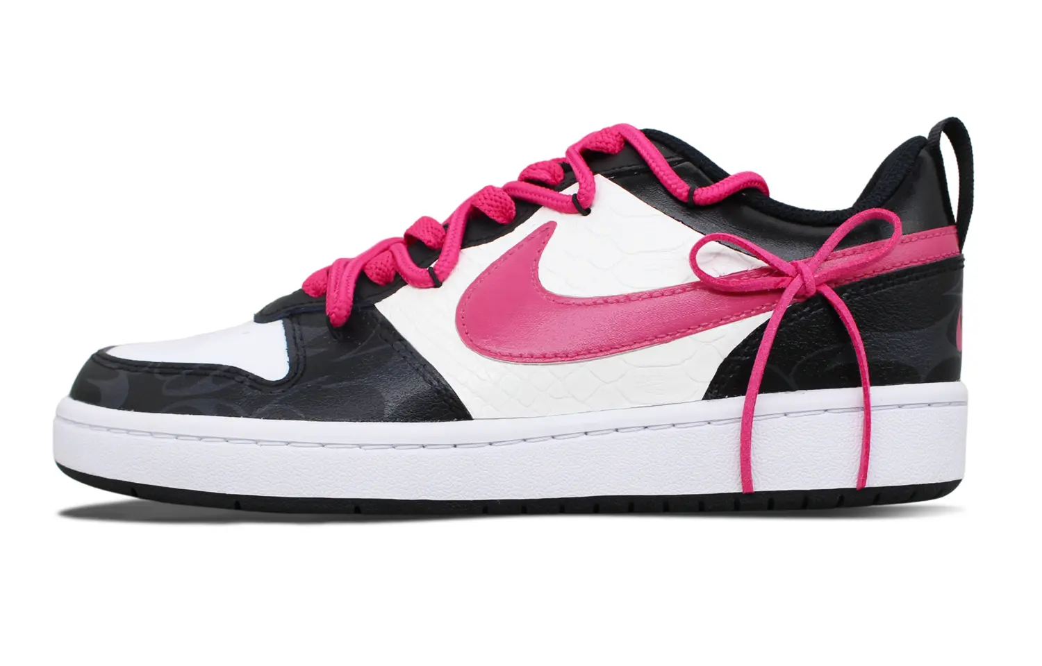 

Кроссовки Nike Court Borough Skateboarding Shoes Women's Low-top Rose Pink, черный