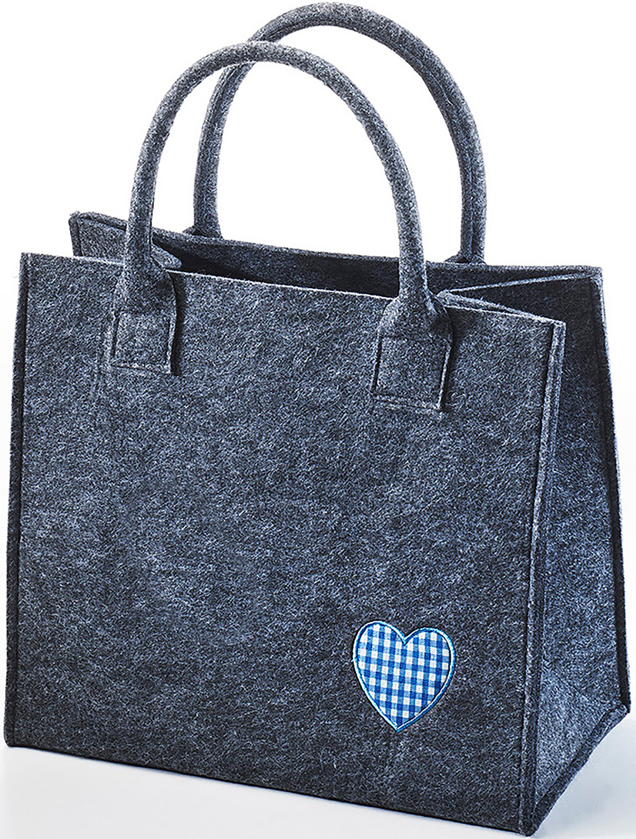 Сумка шоппер kobolo Einkaufstasche BLUEHEARTBAG, серый сумка шоппер kobolo einkaufstasche cote d´azur синий
