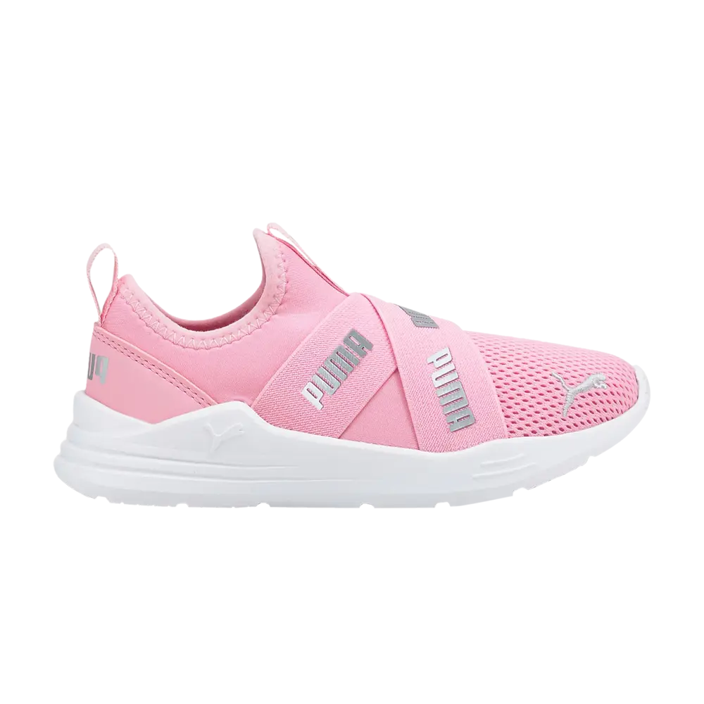 

Проводные слипоны для бега Little Kid Puma, розовый