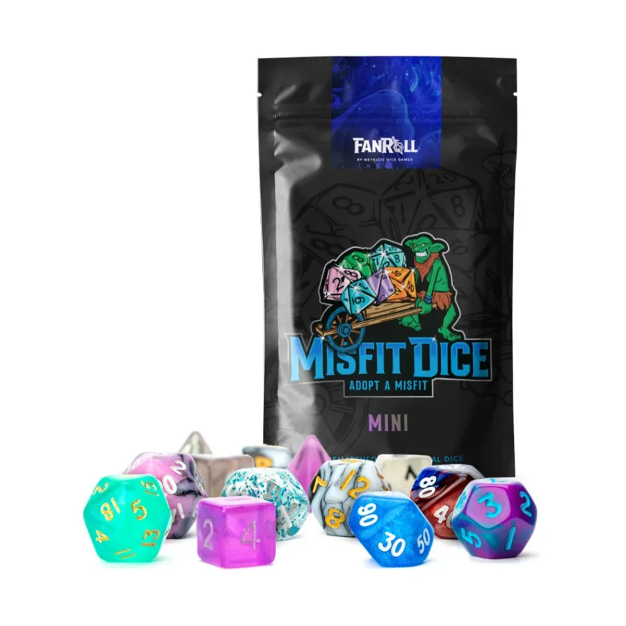 

Набор смолы Misfit Mini Poly (14), Mystery Misfit Dice