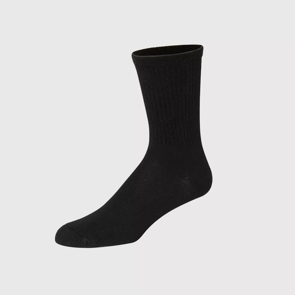 

Мужские легкие комфортные носки Hanes Super Value Crew Socks 20 шт., цвет Black