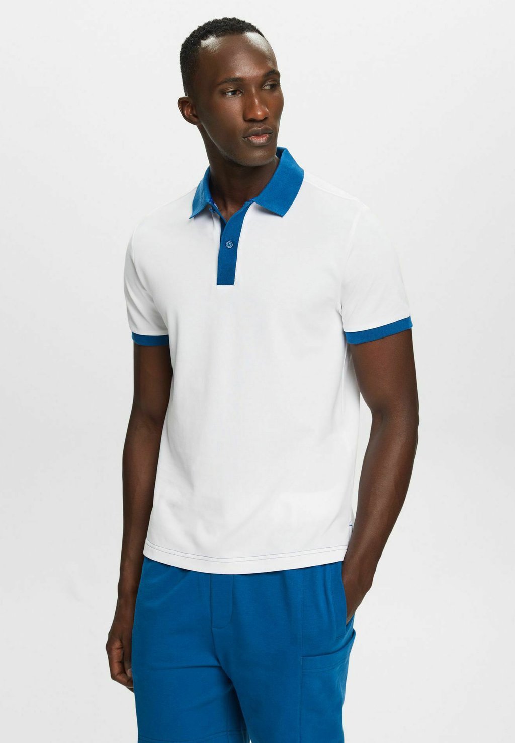 Рубашка-поло Esprit Collection, цвет white