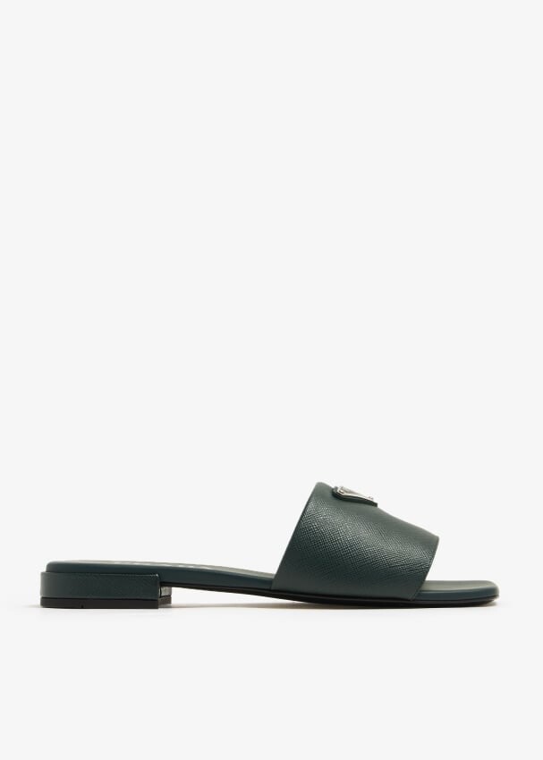 

Сандалии Prada Saffiano Leather, зеленый