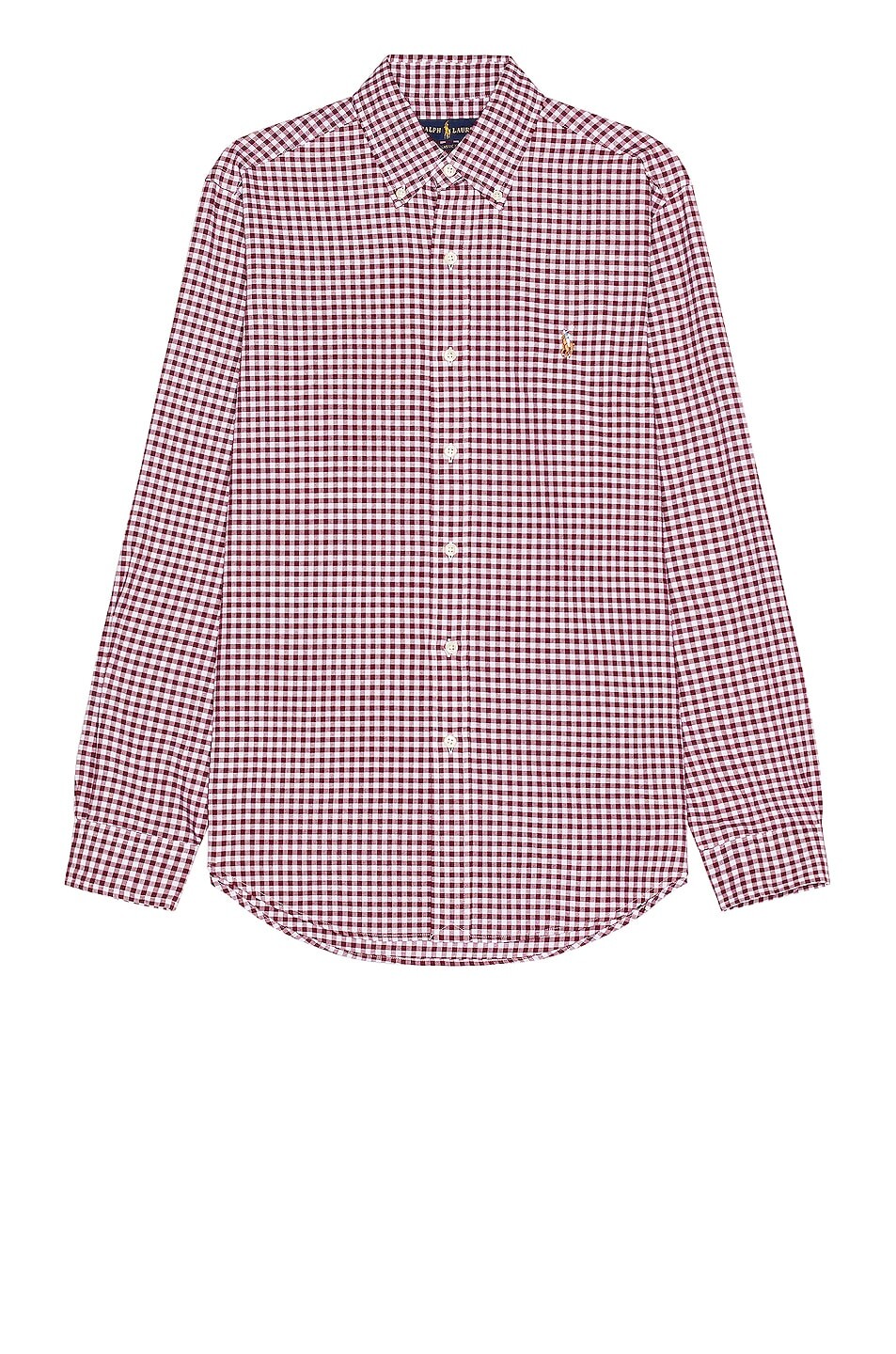 

Рубашка Polo Ralph Lauren Oxford Long Sleeve, цвет Wine & White