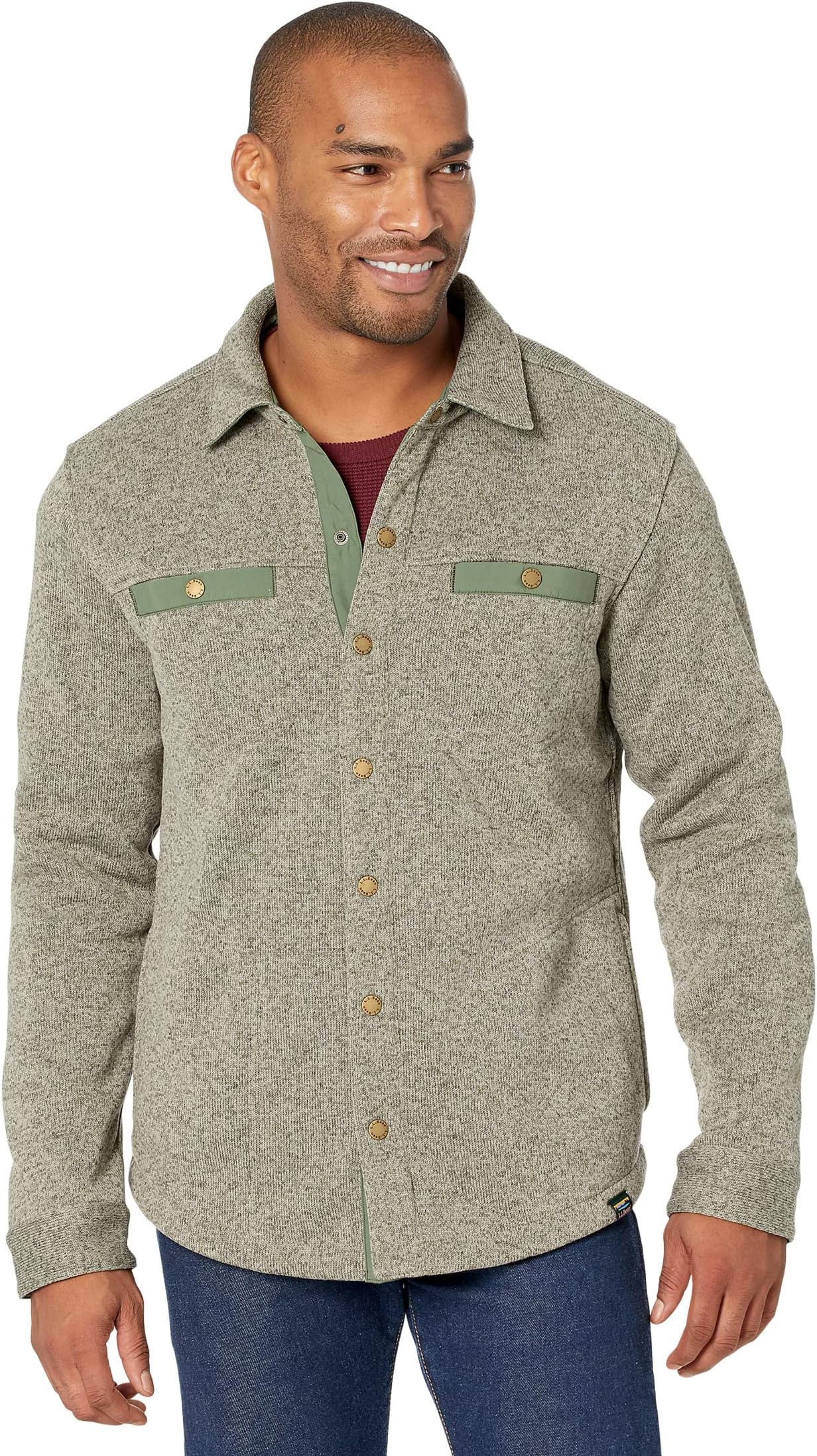 Куртка Sweater Fleece Shirt Jac Regular L.L.Bean, цвет Eucalyptus