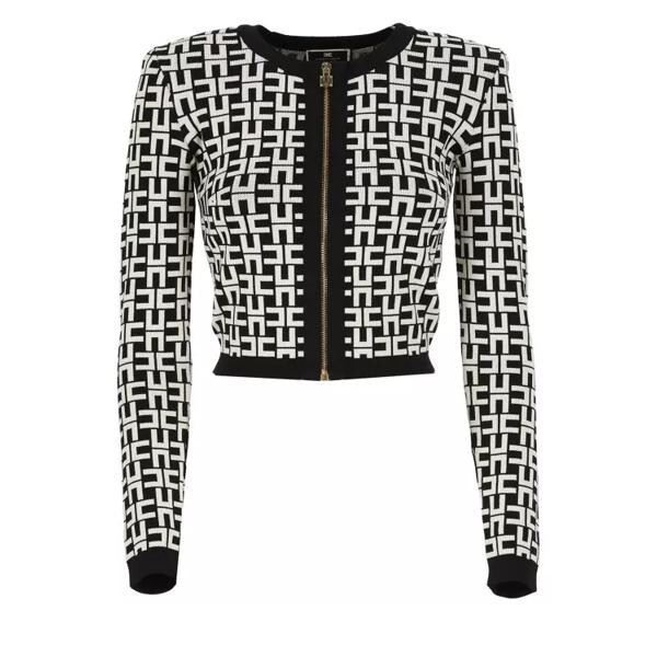 

Свитер sweater with monogram Elisabetta Franchi, черный