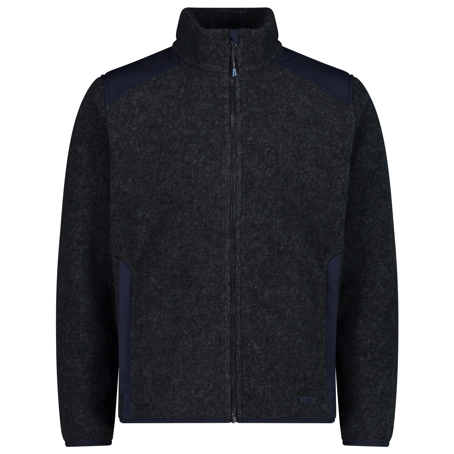 Флисовая жилетка Cmp Jacket Wool Effect, цвет Black Blue Melange