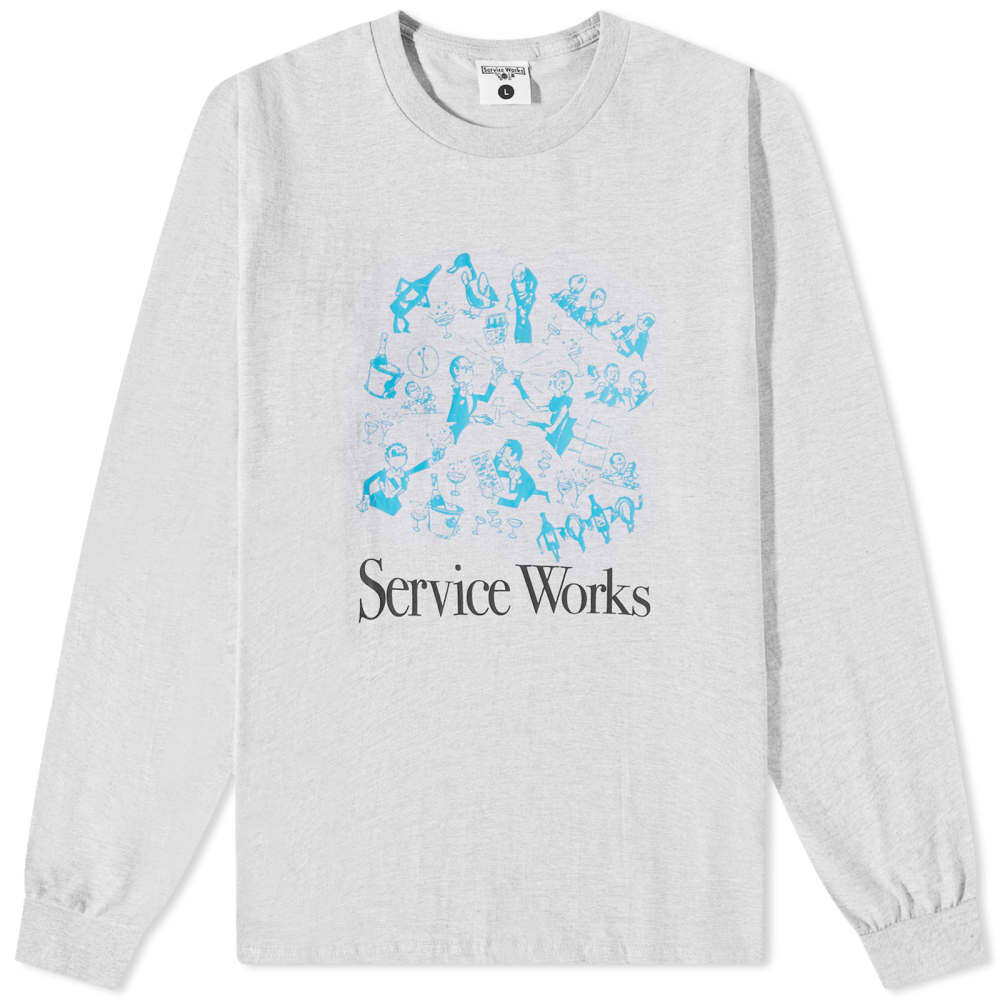 

Футболка Soirée с длинными рукавами Service Works, серый