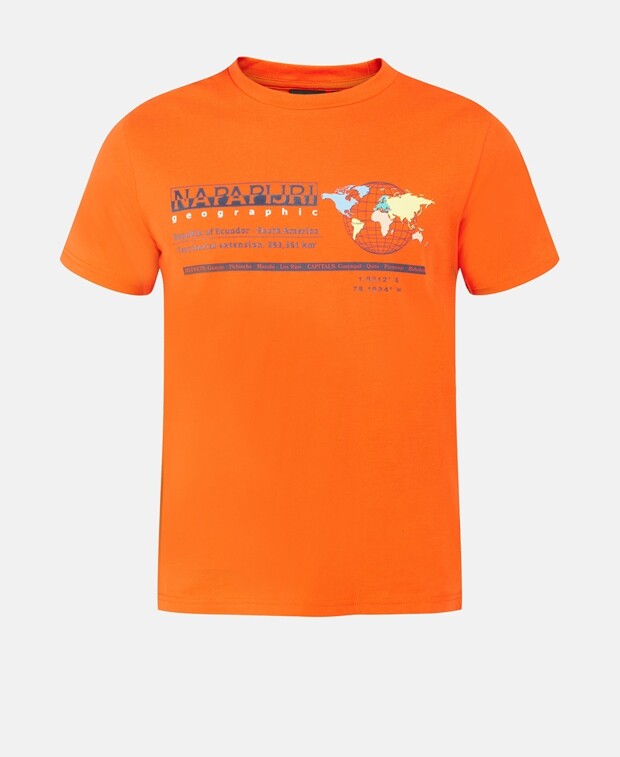 

Футболка Napapijri, цвет Pumpkin Orange