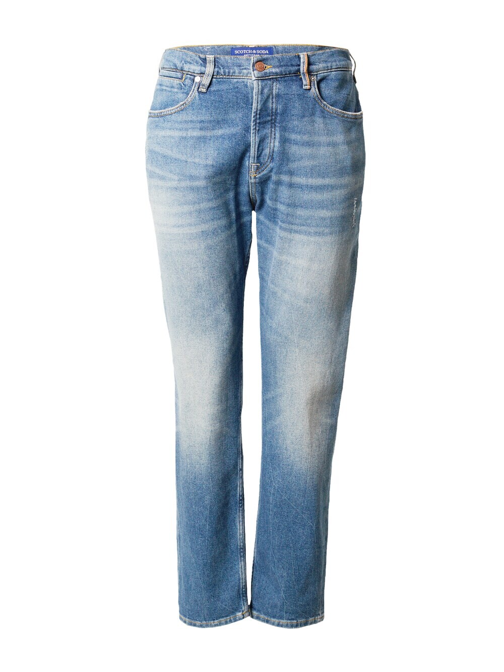 

Зауженные джинсы Scotch & Soda The Drop regular tapered jeans — Blue Li, синий