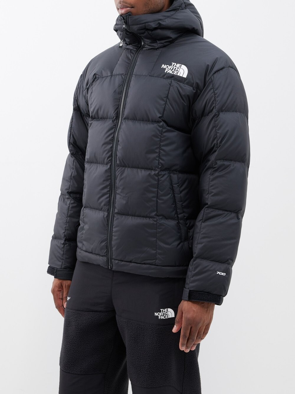 

Стеганое пуховик lhotse с капюшоном The North Face, черный