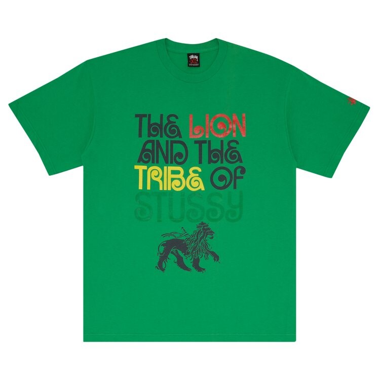 

Футболка Stussy Gear Lion 'Green', зеленый