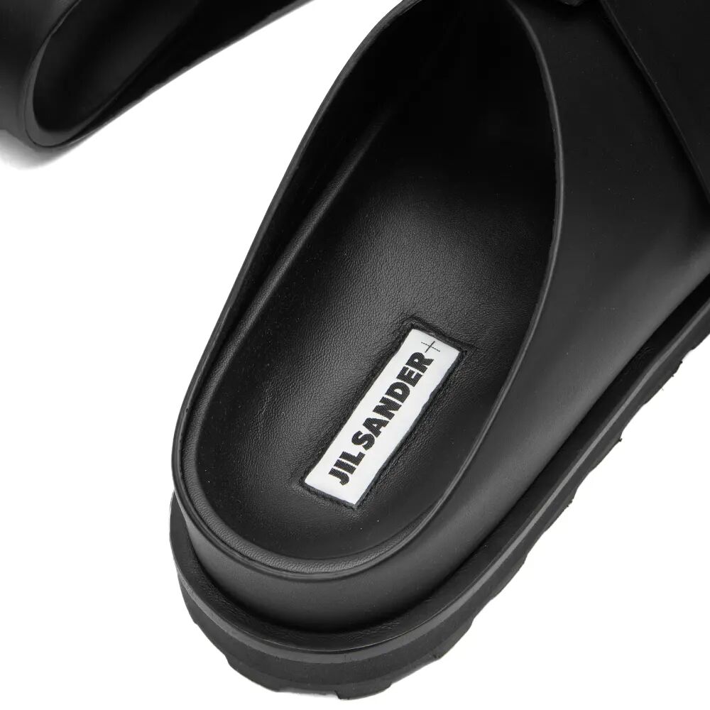 Jil Sander+ Кожаные сандалии на липучке, черный