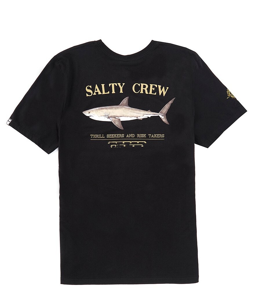 

Футболка Salty Crew с короткими рукавами «Брюс», черный
