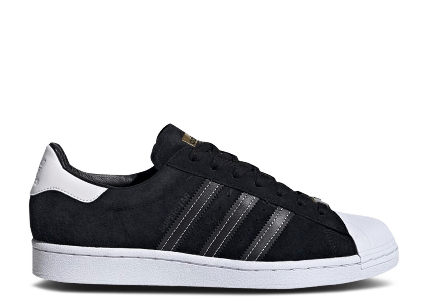 

Кроссовки adidas Superstar 'Black Suede', черный