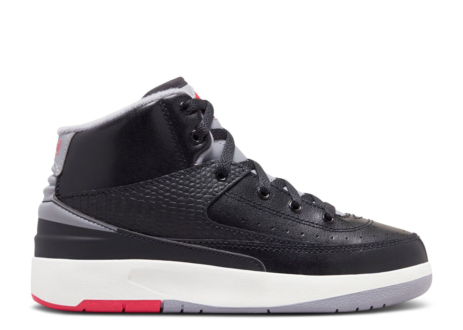 Кроссовки Air Jordan Air Jordan 2 Retro Ps 'Black Cement', черный кроссовки air jordan air jordan 2 retro ps black cement черный